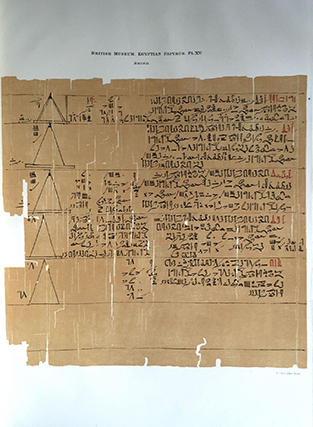 Image 20 of 27 for Facsimilé of the Rhind mathematical papyrus[newline]M0265b-20.jpg